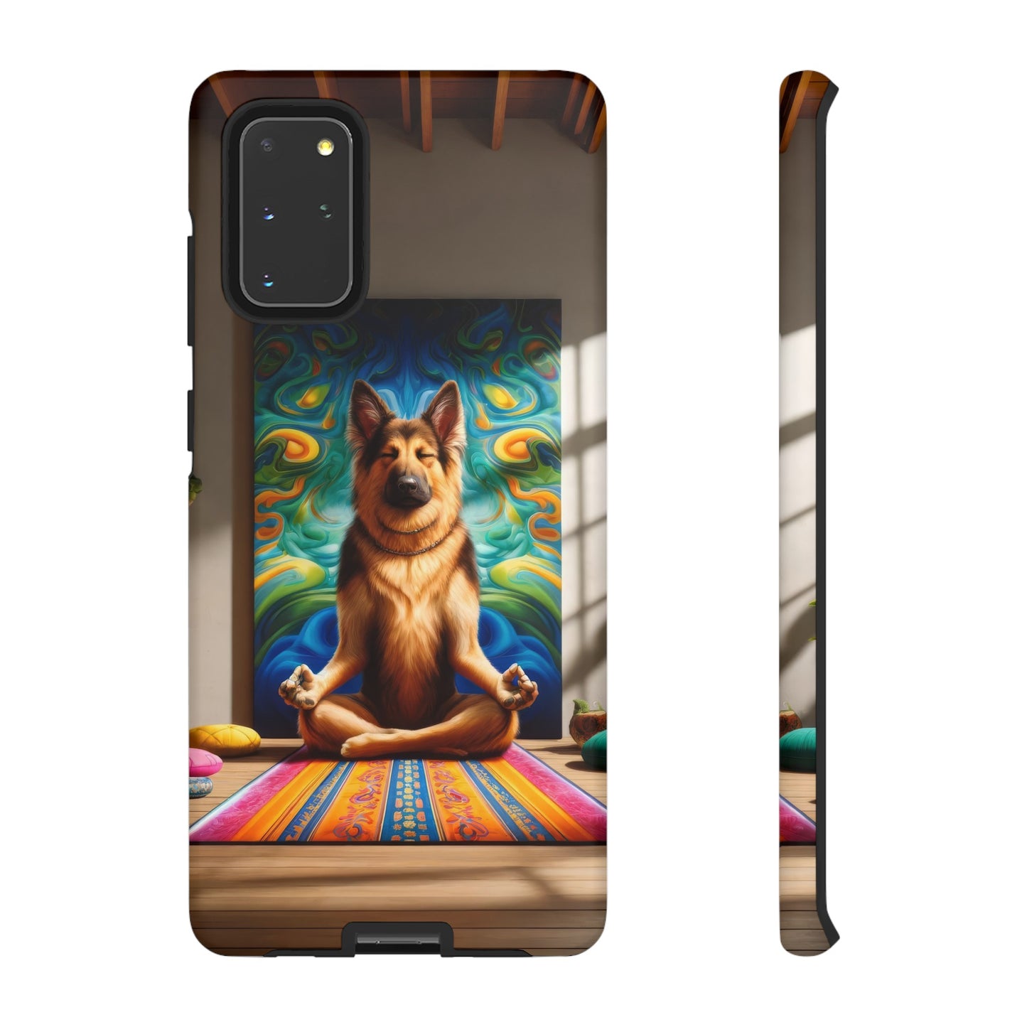 German Shepherd Meditating Phone Case