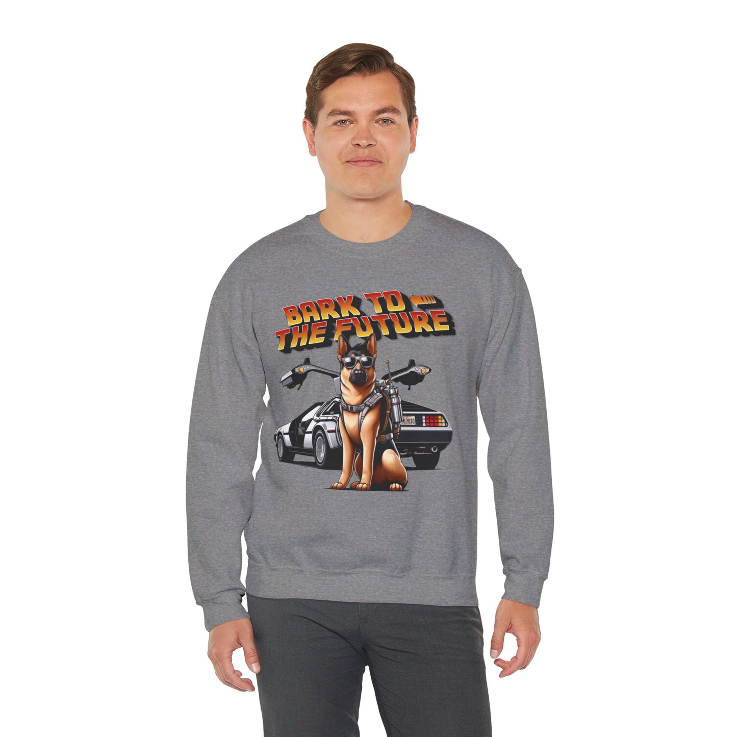 Bark to the Future Sweatshirt (10 colors) (German Shepherd)