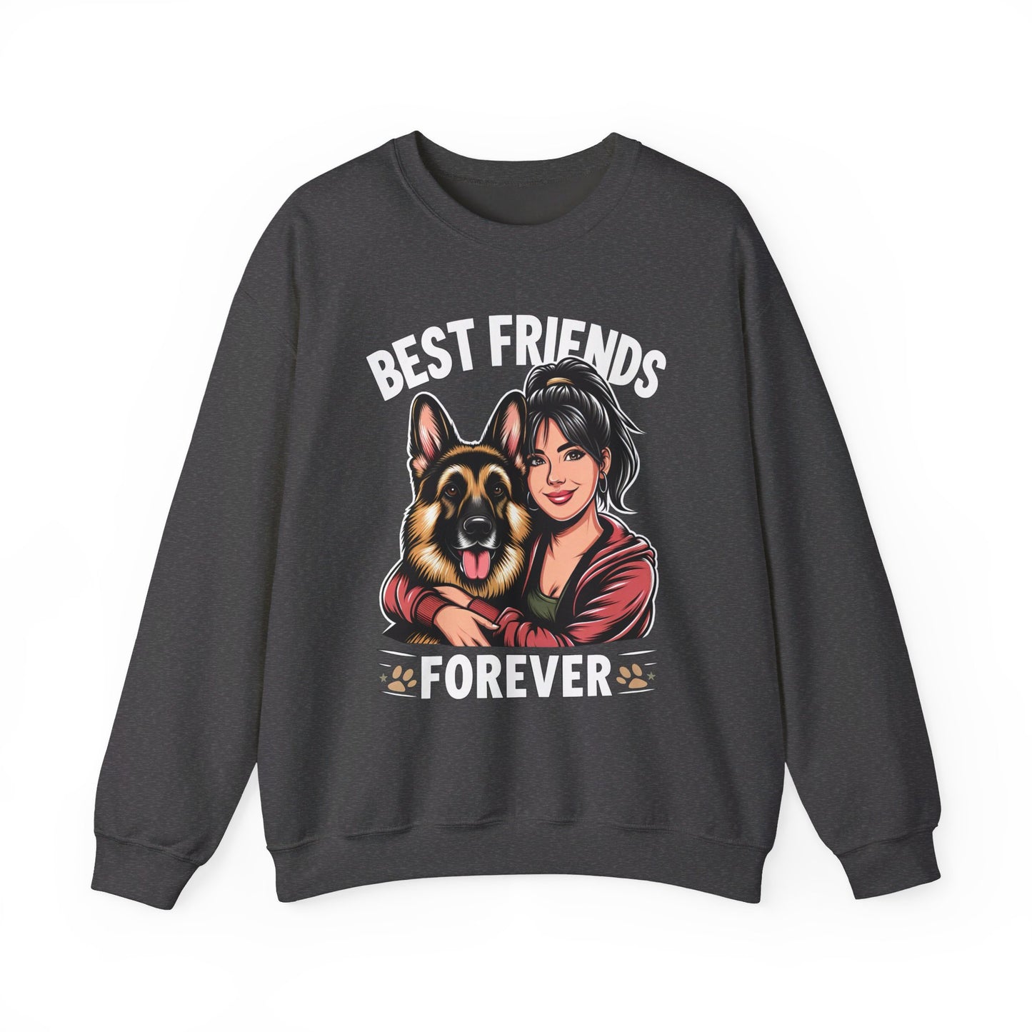 Best Friends Forever Sweatshirt (10 colors) (German Shepherd)