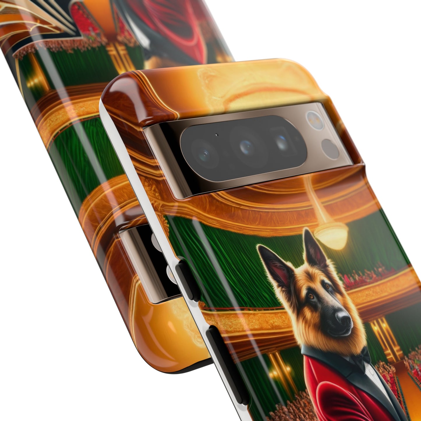 German Shepherd Playing the Piano Phone Case