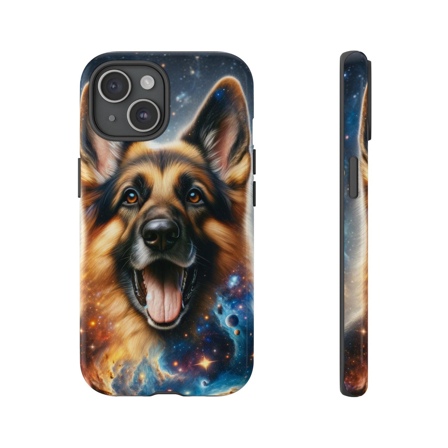 German Shepherd in Space Tough Phone Case