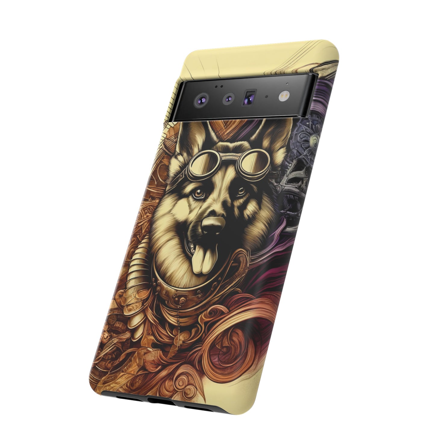 Steampunk German Shepherd Phone Case