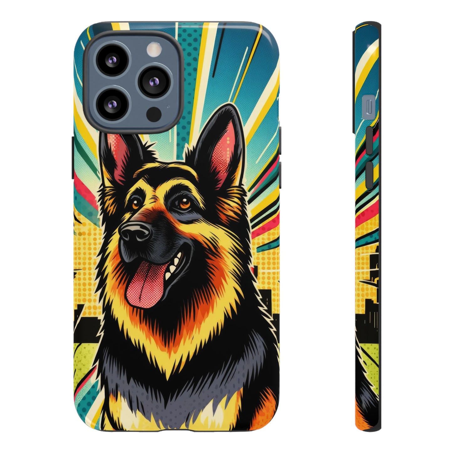 Comic style German Shepherd Phone Case