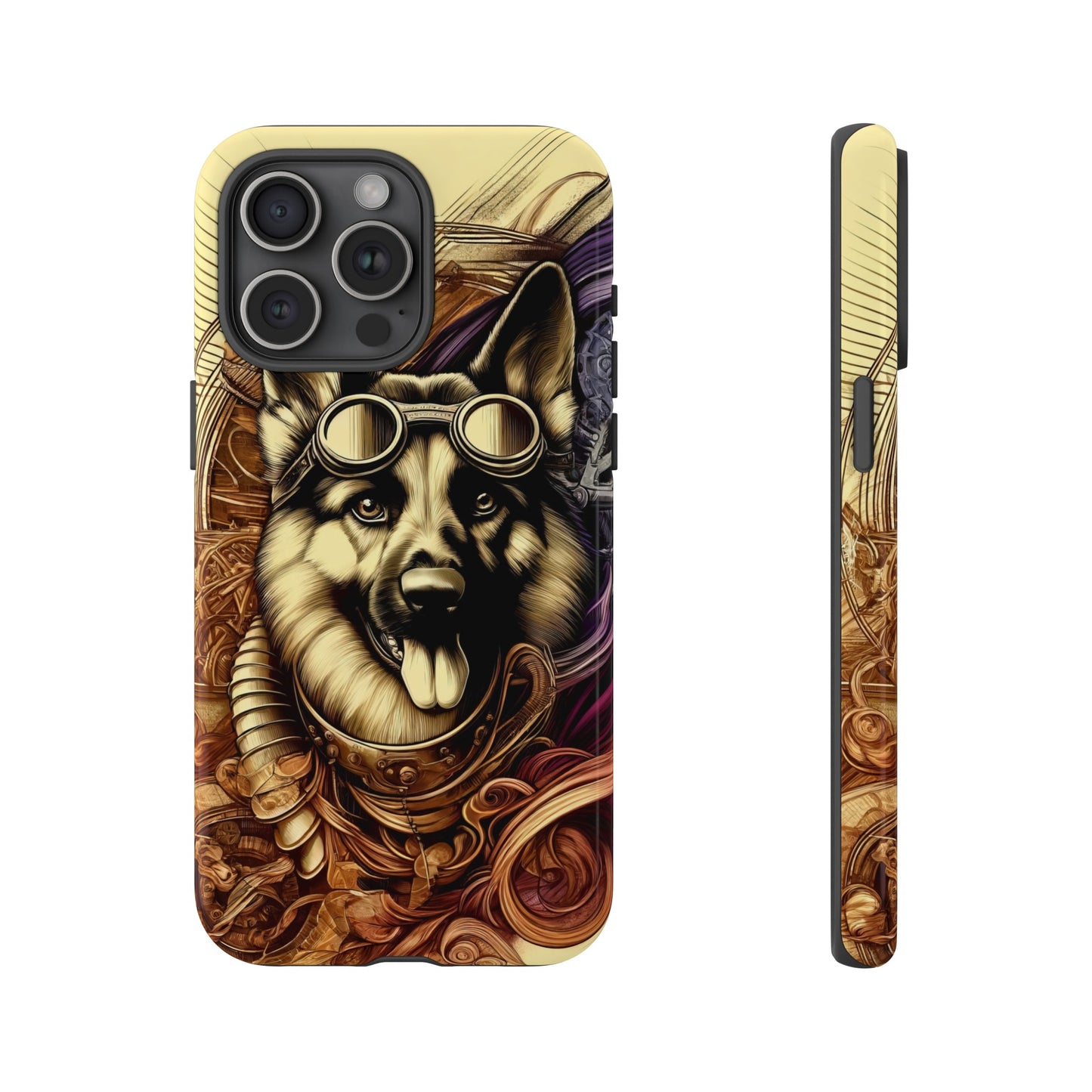 Steampunk German Shepherd Phone Case