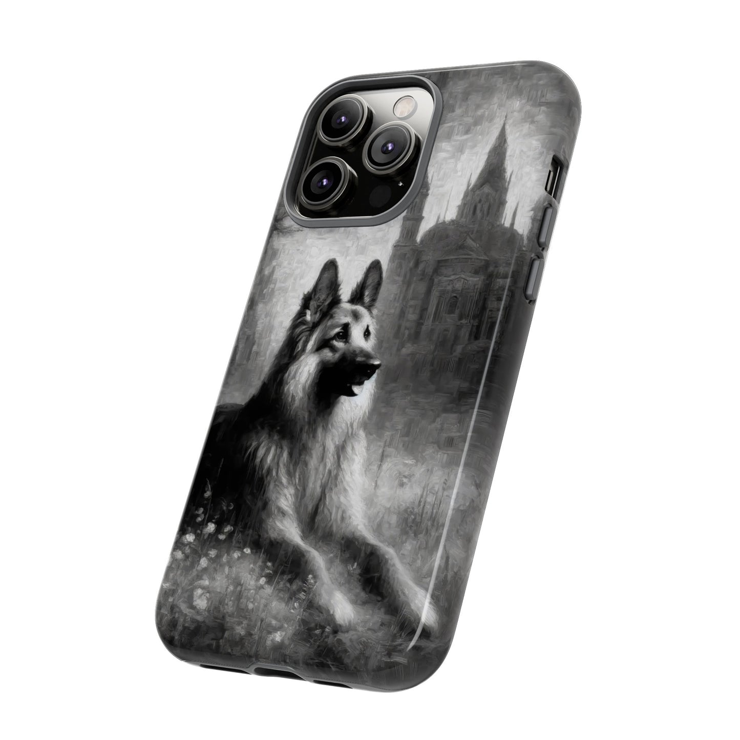 Neo-impressionism German Shepherd Phone Case